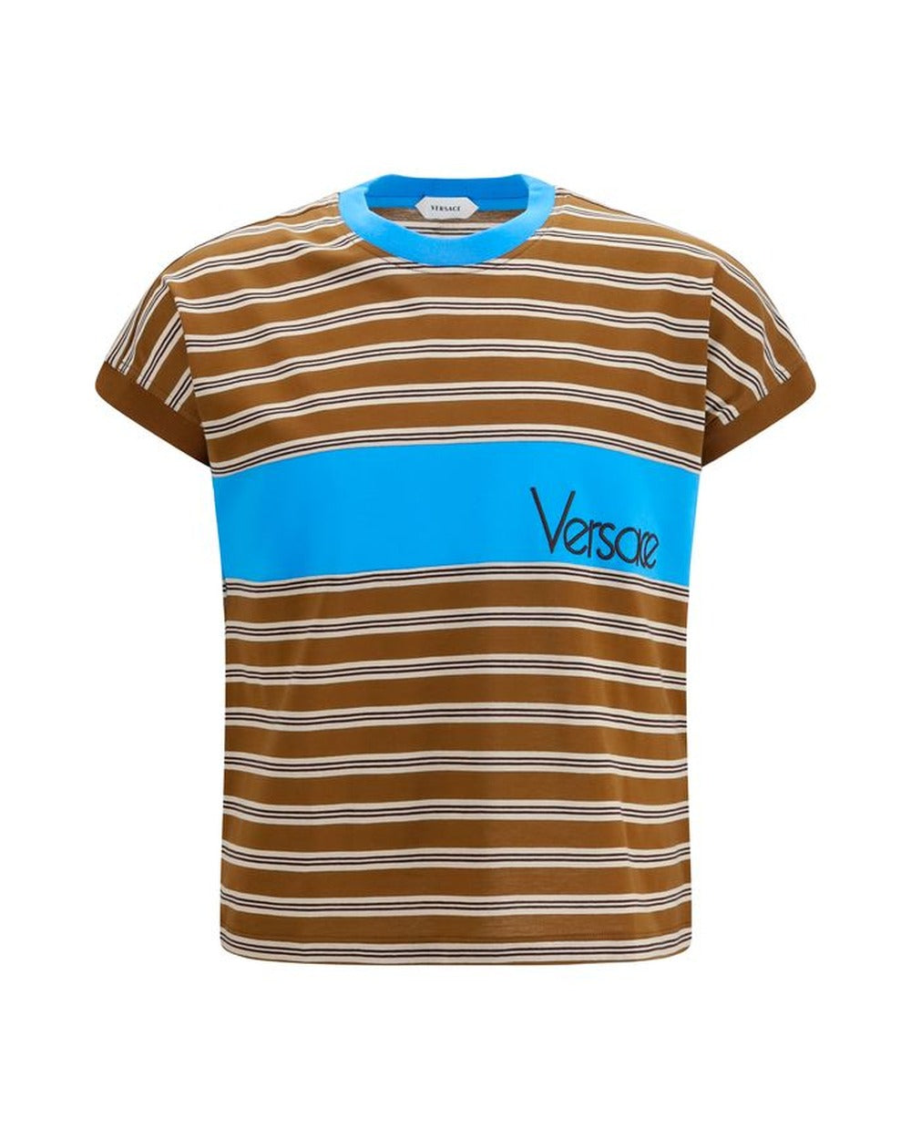 Versace Brown Cotton T-Shirt