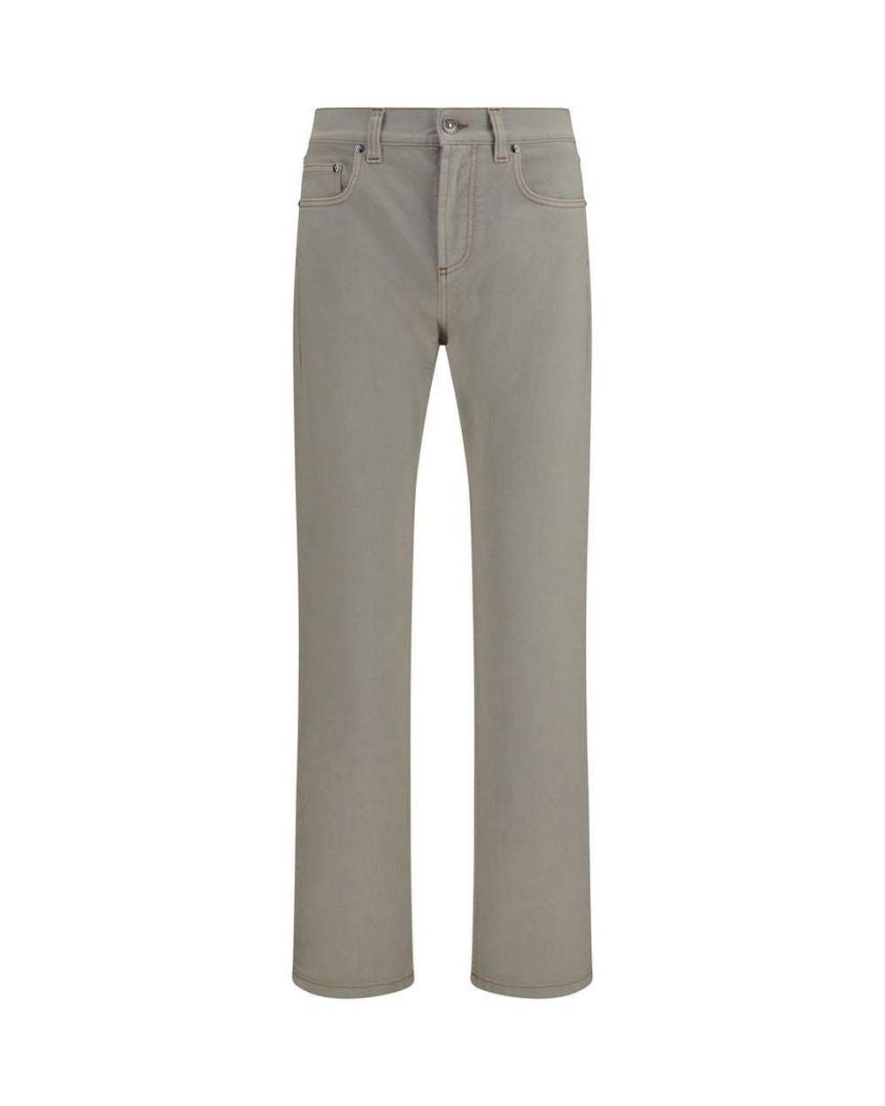 Versace Beige Cotton Tapered Jeans