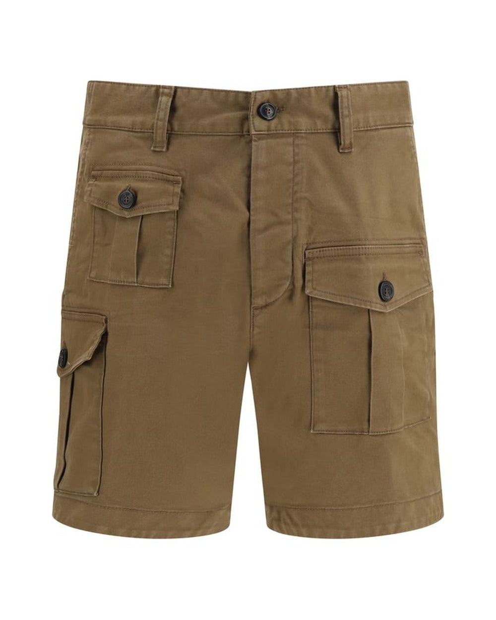 Dsquared² Brown Cotton Bermuda Shorts