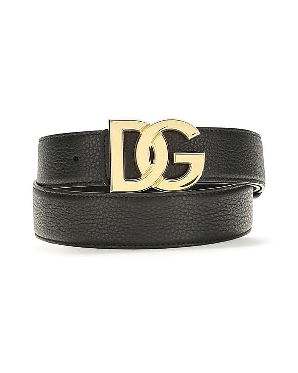Dolce & Gabbana Black Calf Leather Bos Taurus Regular Belt
