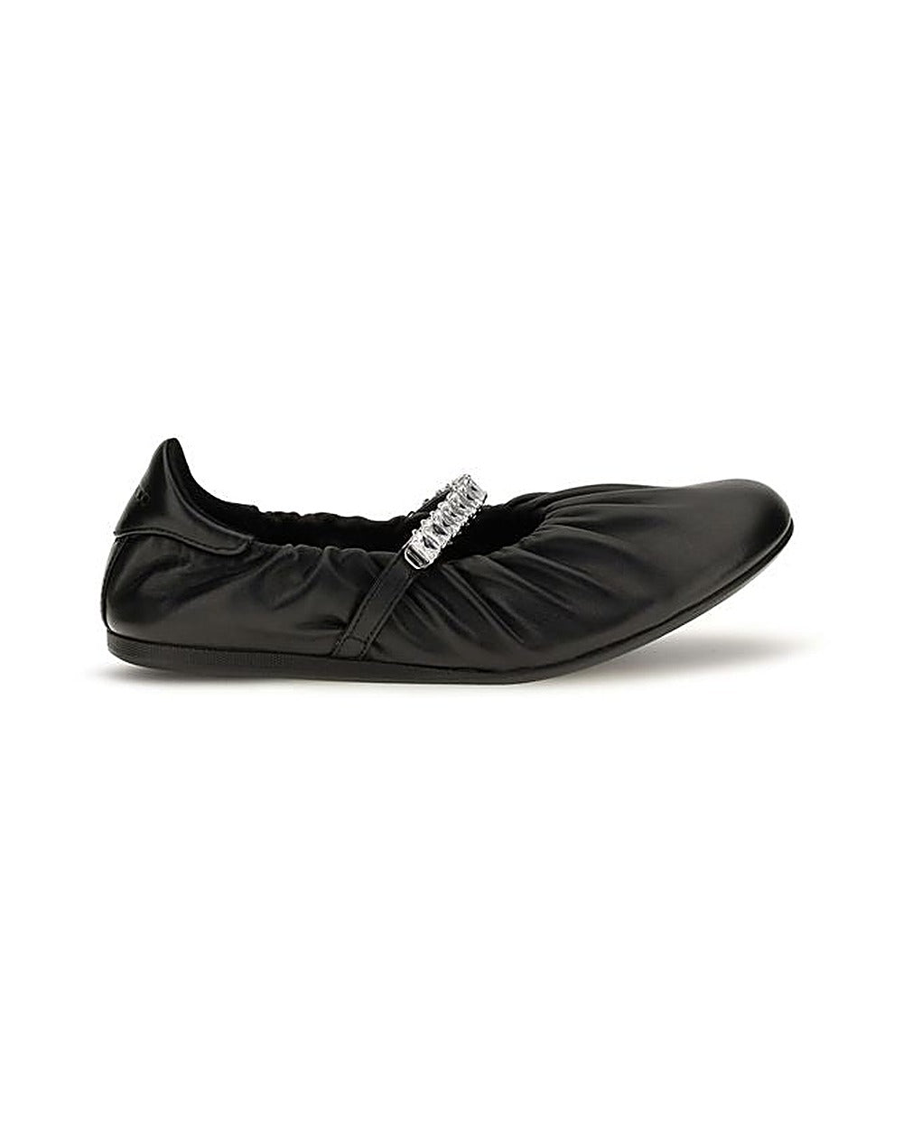 Jimmy Choo Black Calf Leather Bos Taurus Ballet Flats