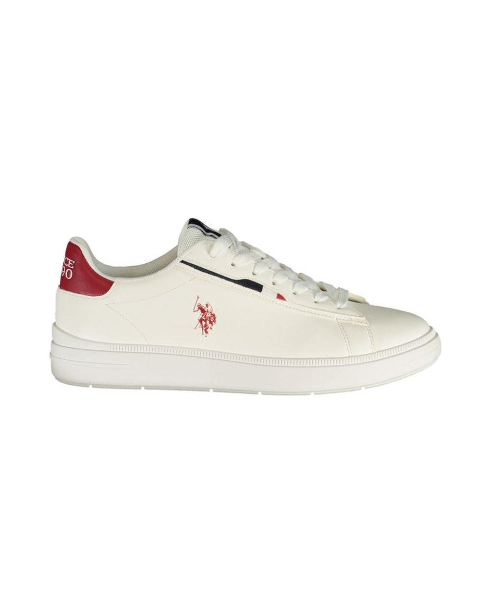 U.S. POLO ASSN. White Polyurethane Men's Sneaker