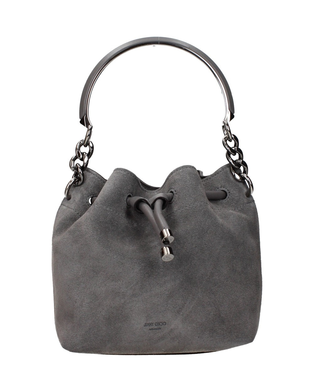 Jimmy Choo Gray Leather Handbag
