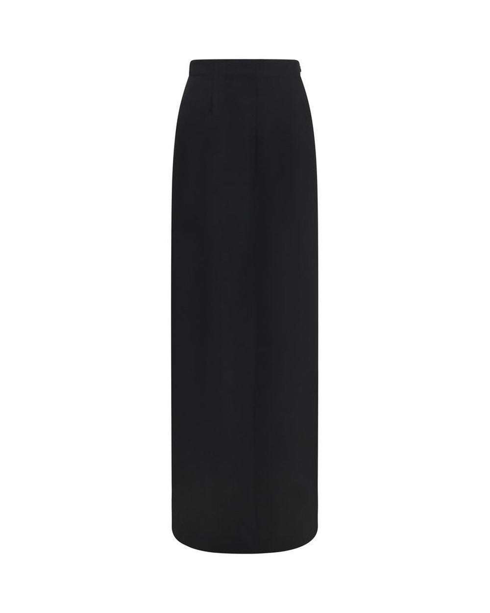 Maison Margiela Black Wool Oves Aries Long Skirt