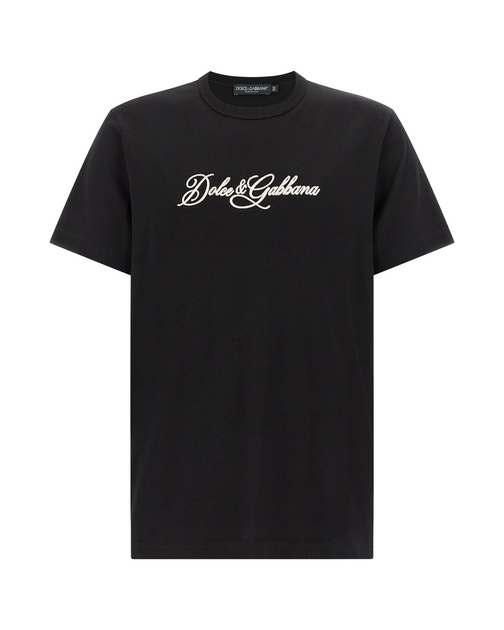 Dolce & Gabbana Black Cotton T-Shirt