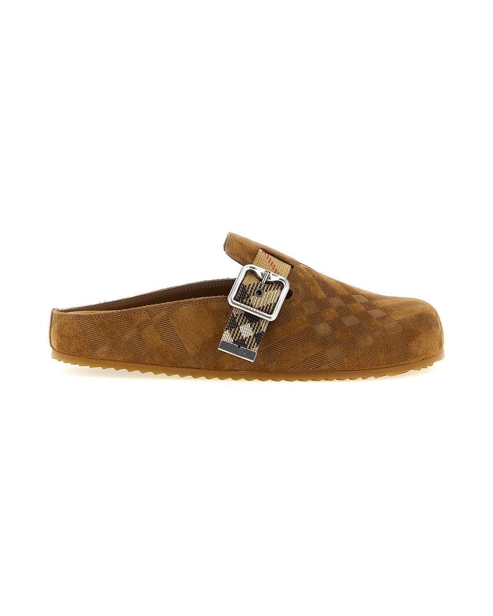 Burberry Brown Leather Clogs