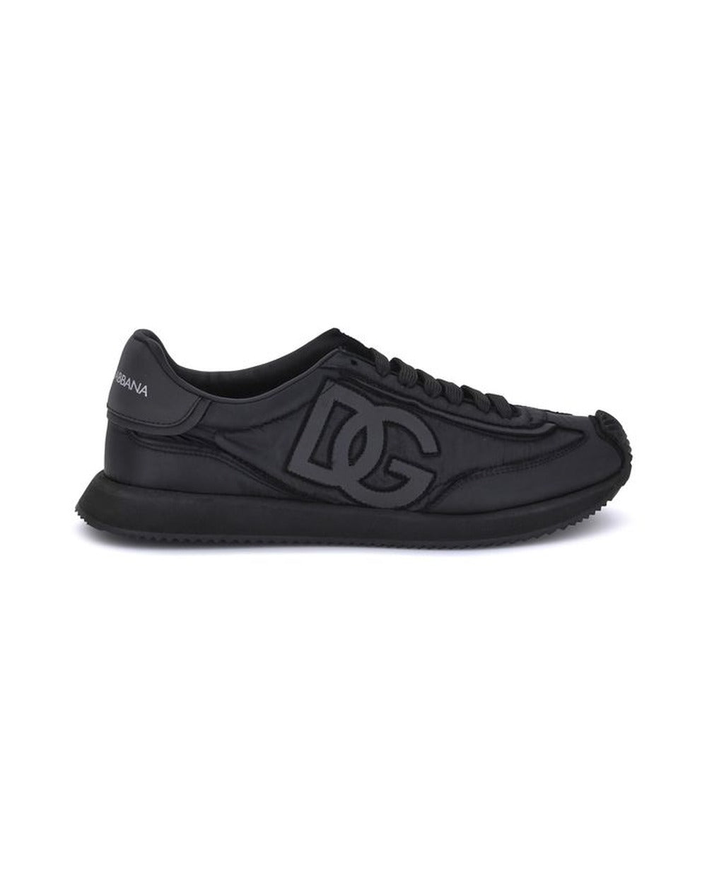 Dolce & Gabbana Black Fabric Athletic Sneakers