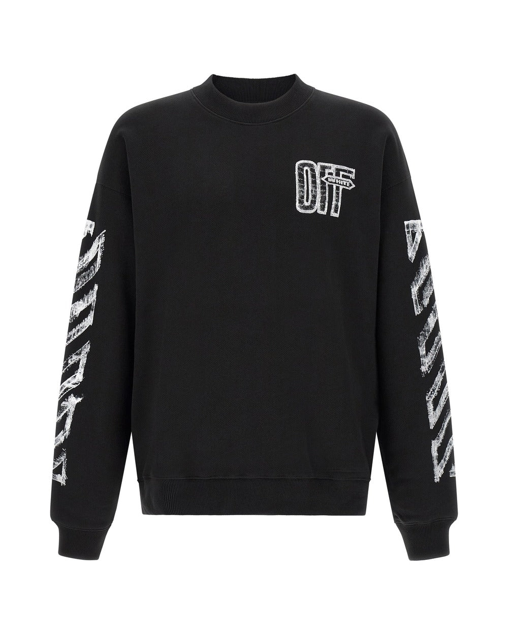 Off-White Black Cotton Sweatshirt