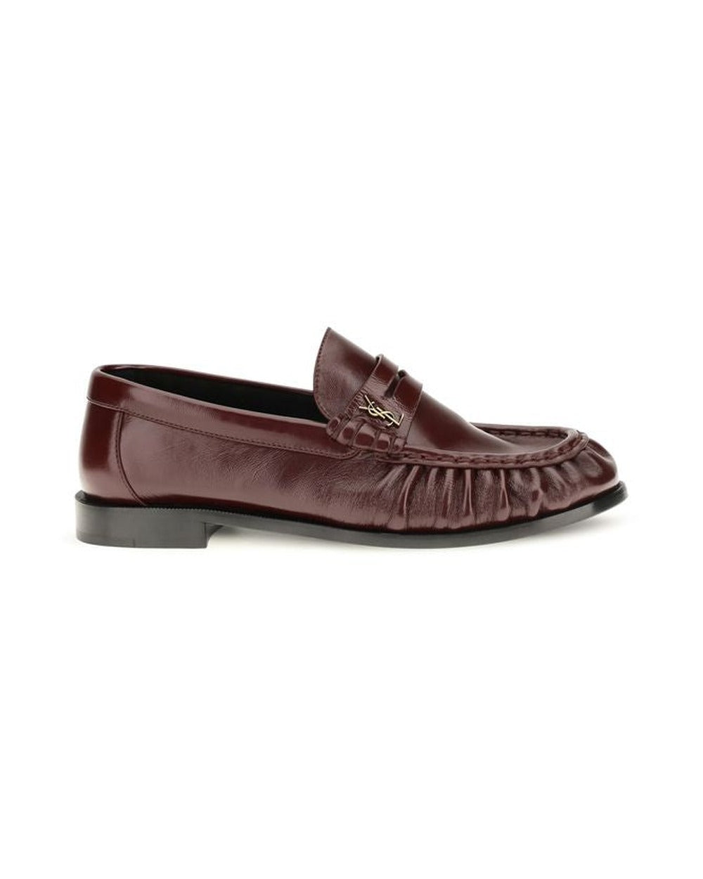 Saint Laurent Bordeaux Lamb Ovis Aries Aries Slip-On Loafers