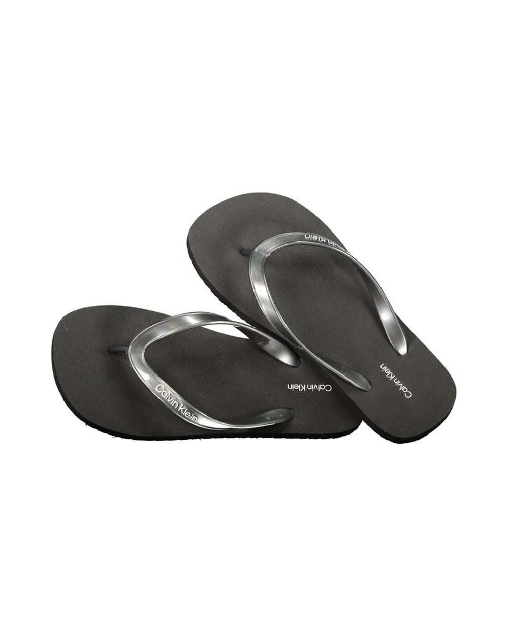 Calvin Klein Black Polyurethane Women Sandal