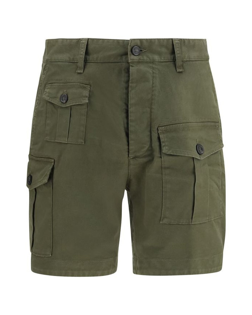 Dsquared² Bicolor Cotton Bermuda Shorts