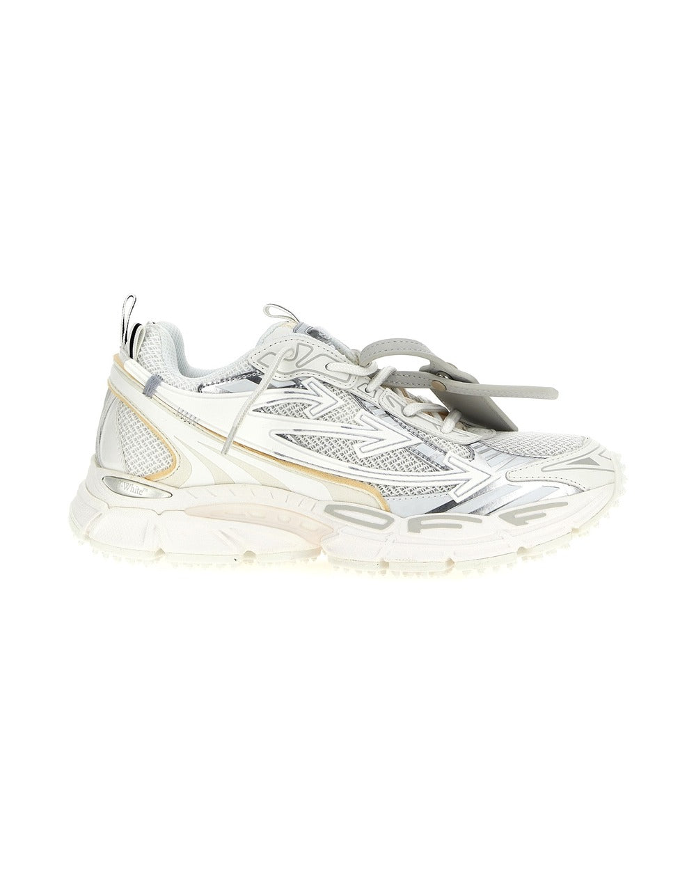 Off-White White Polyethylene Athletic Sneakers