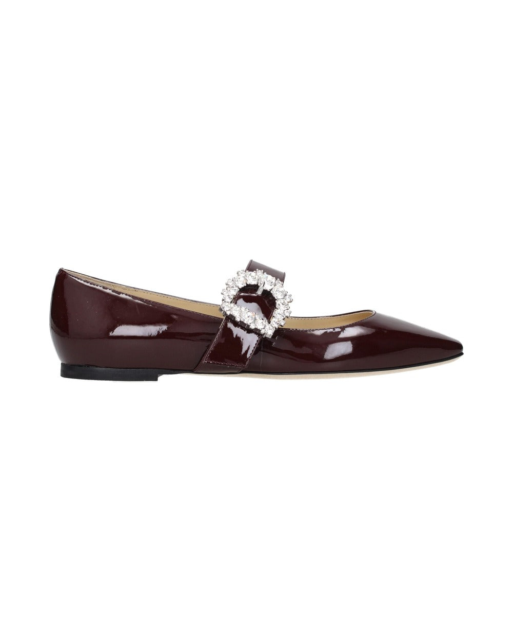 Jimmy Choo Red Leather Ballet Flats