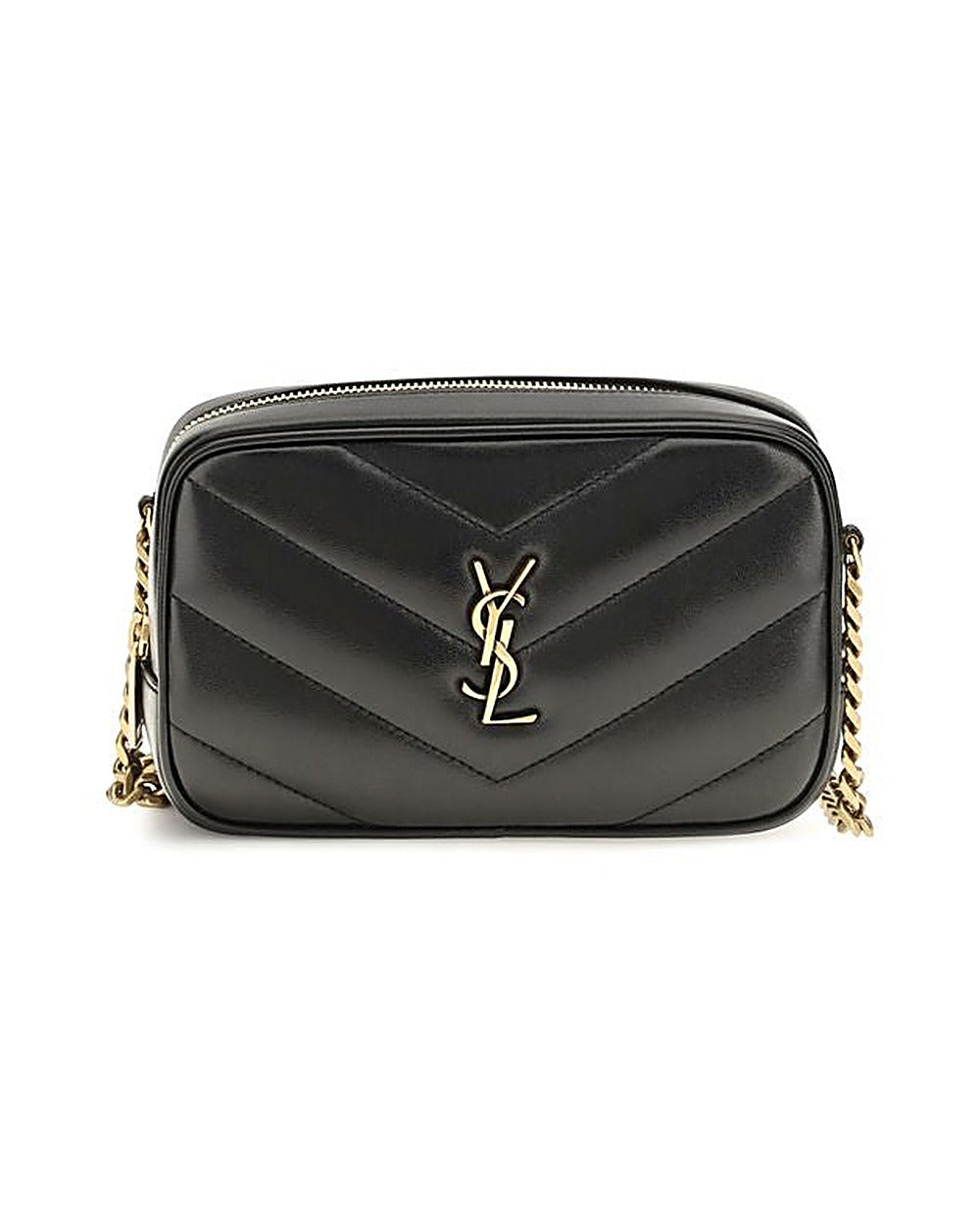 Saint Laurent Black Lamb Ovis Aries Aries Shoulder Bag