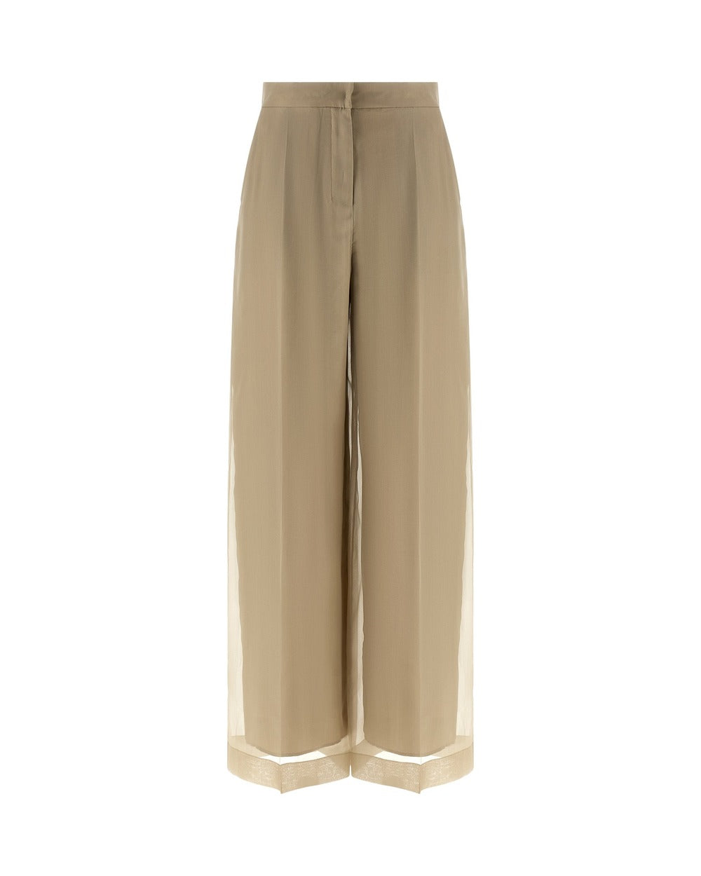 Max Mara Beige Silk Casual Pants