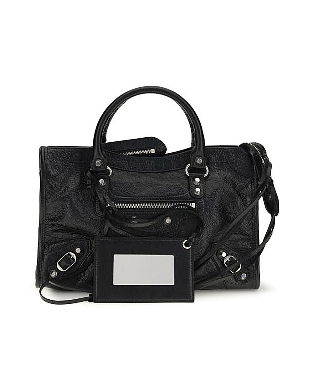 Balenciaga Black Lamb Ovis Aries Aries Shoulder Bag