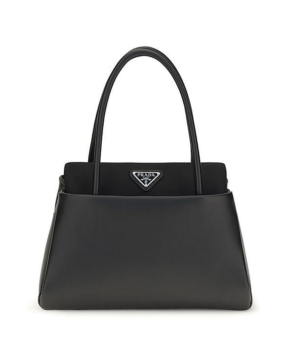 Prada Black Calf Leather Bos Taurus Handbag