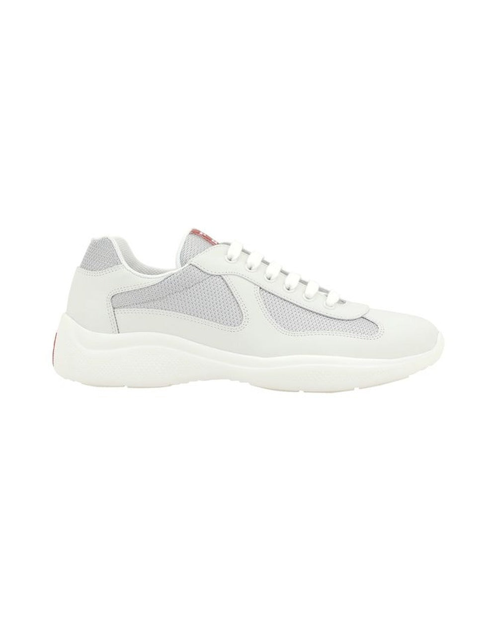 Prada White Polyamide Low Top Sneakers
