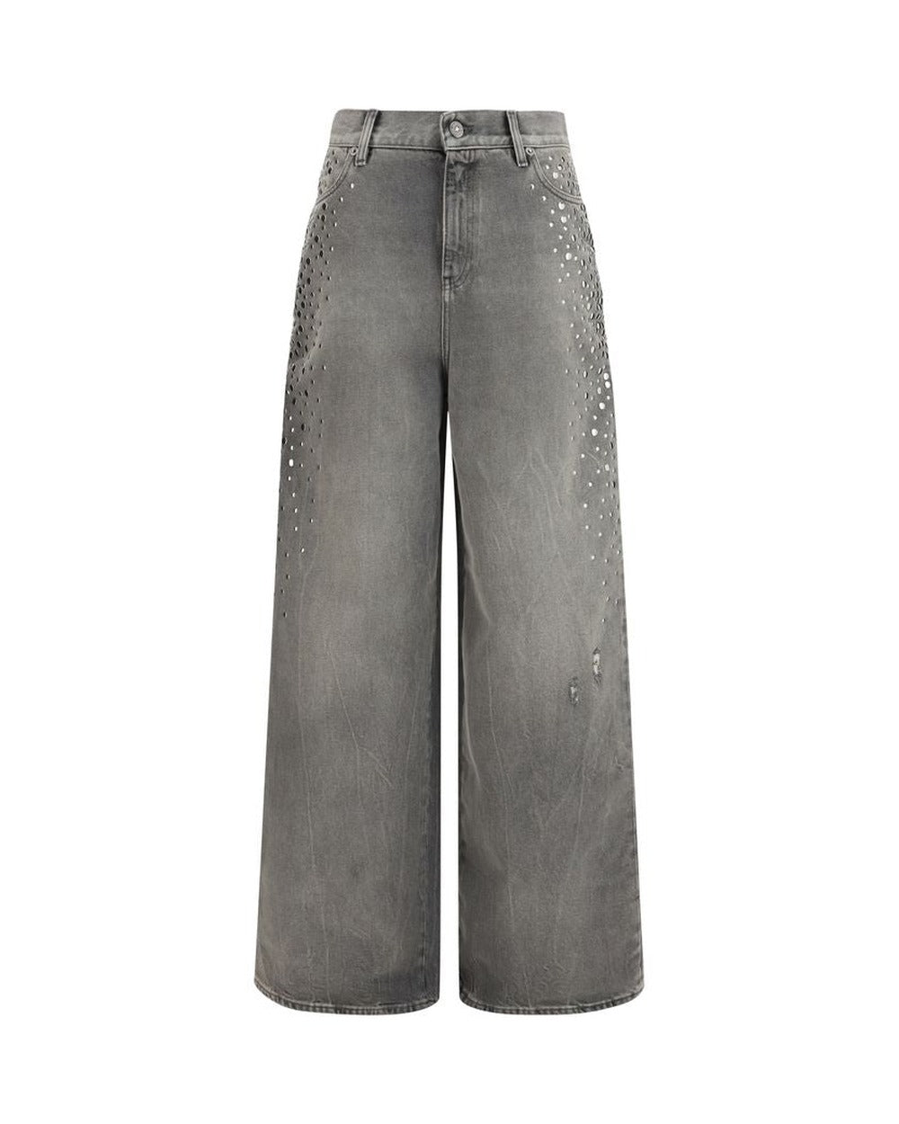 Golden Goose Gray Cotton Jeans Denim