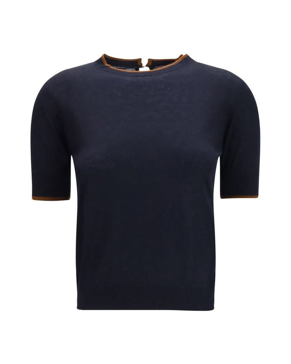 Max Mara Blue Silk T-Shirt