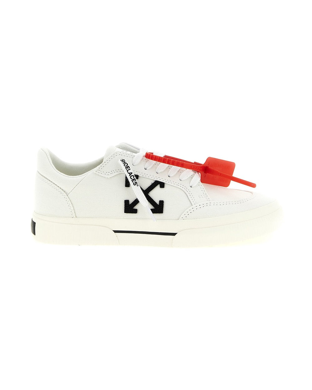 Off-White Bicolor Cotton Low Top Sneakers