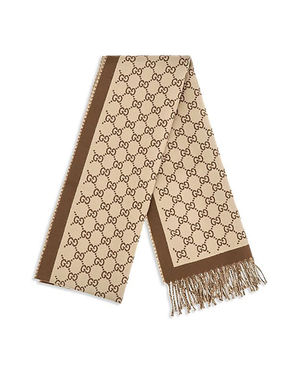 Gucci Beige Wool Oves Aries Scarf