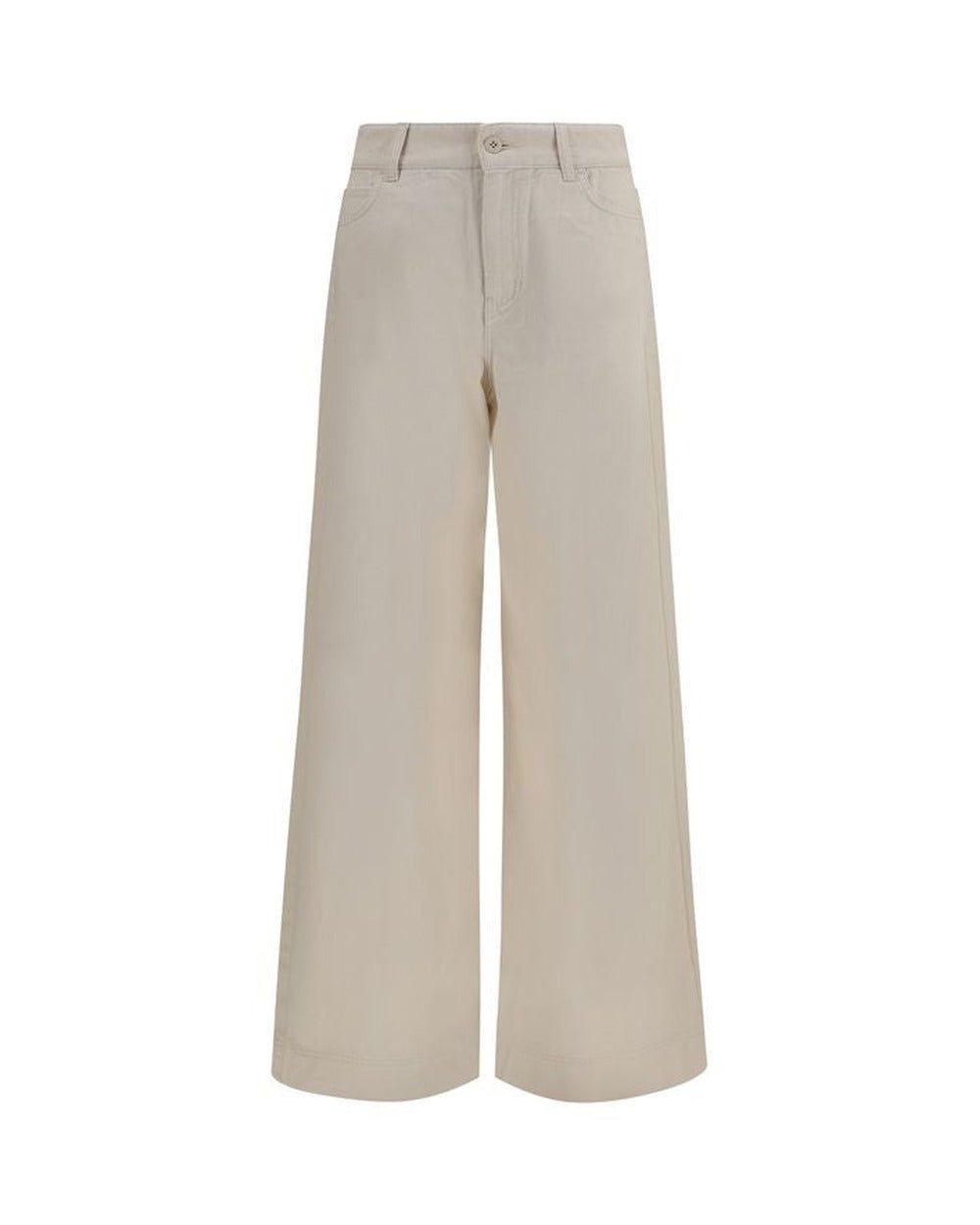 Max Mara Beige Cotton Casual Pants