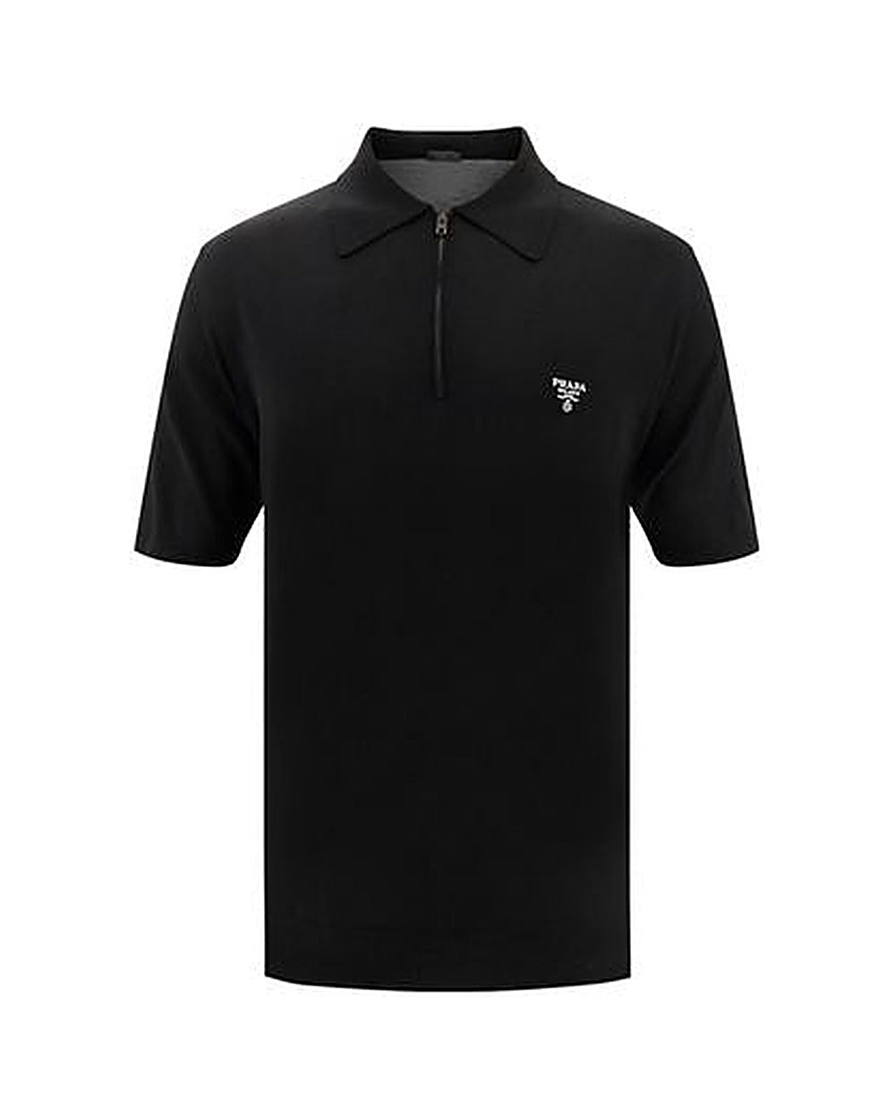 Prada Black Wool Oves Aries Polo Shirt