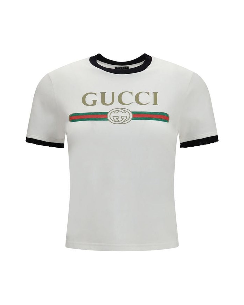 Gucci White Cotton T-Shirt
