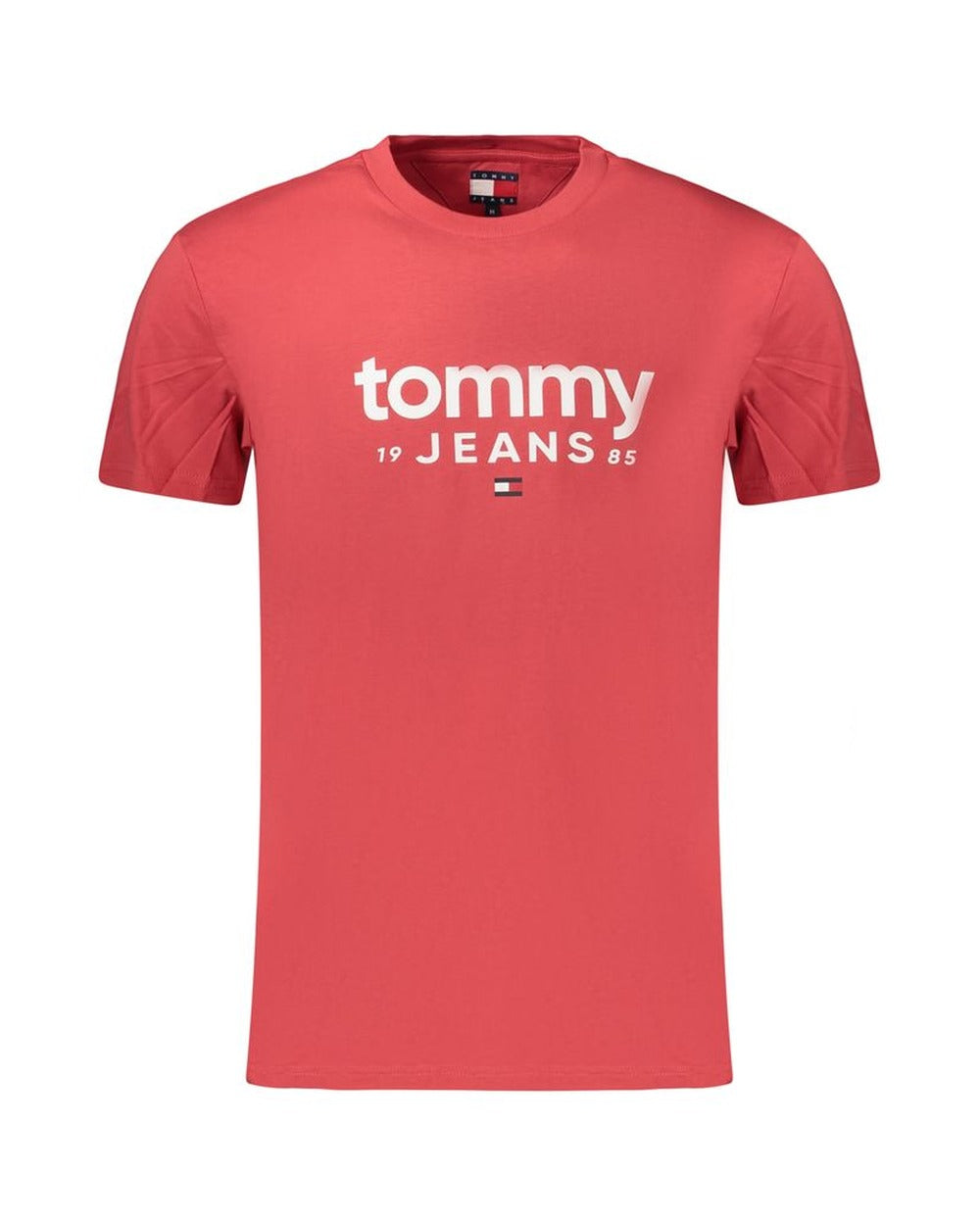 Tommy Hilfiger Red Cotton Men's T-Shirt