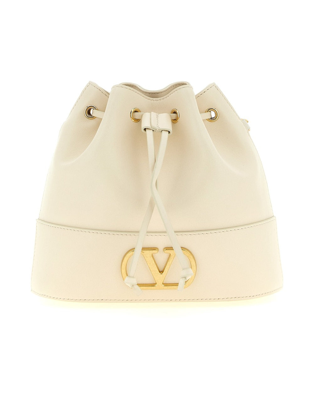Valentino Garavani White Lamb Leather Crossbody Bag