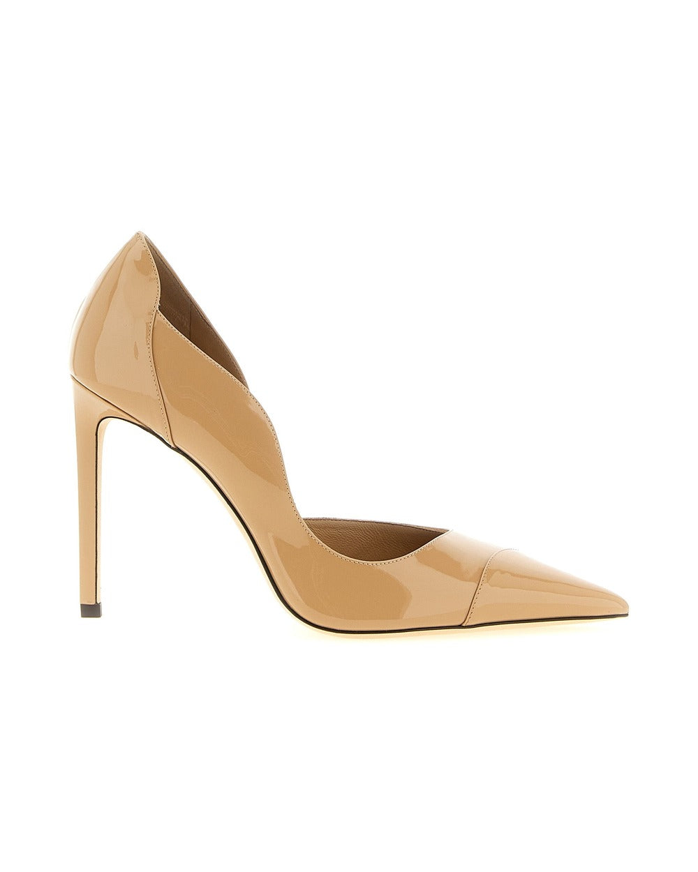 Jimmy Choo Beige Leather High Heel Pumps