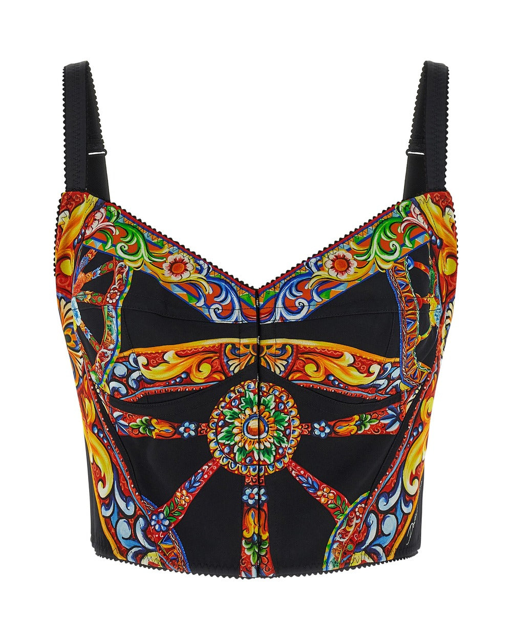 Dolce & Gabbana Multicolor Silk Tank Tops