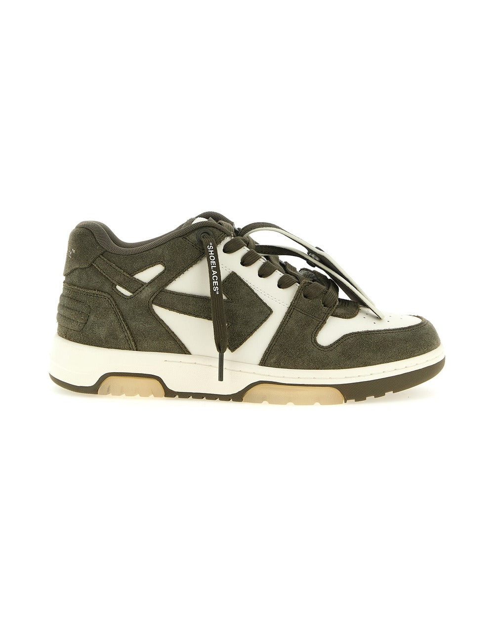 Off-White Bicolor Cowhide Athletic Sneakers