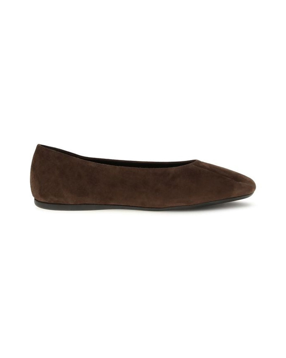 Prada Brown Calf Leather Bos Taurus Ballet Flats