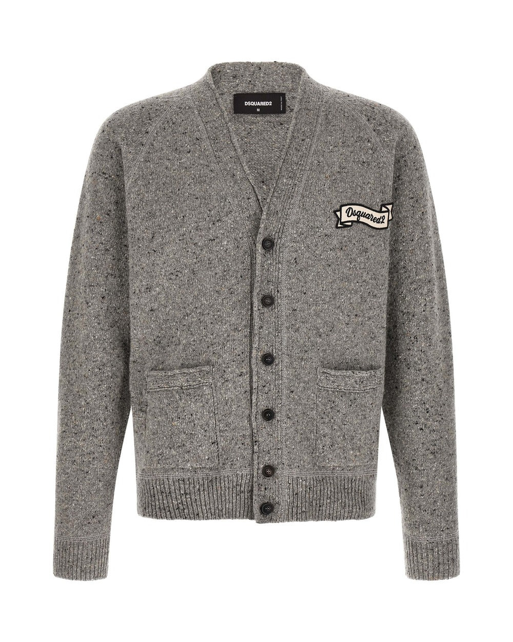 Dsquared² Gray Wool Cardigan