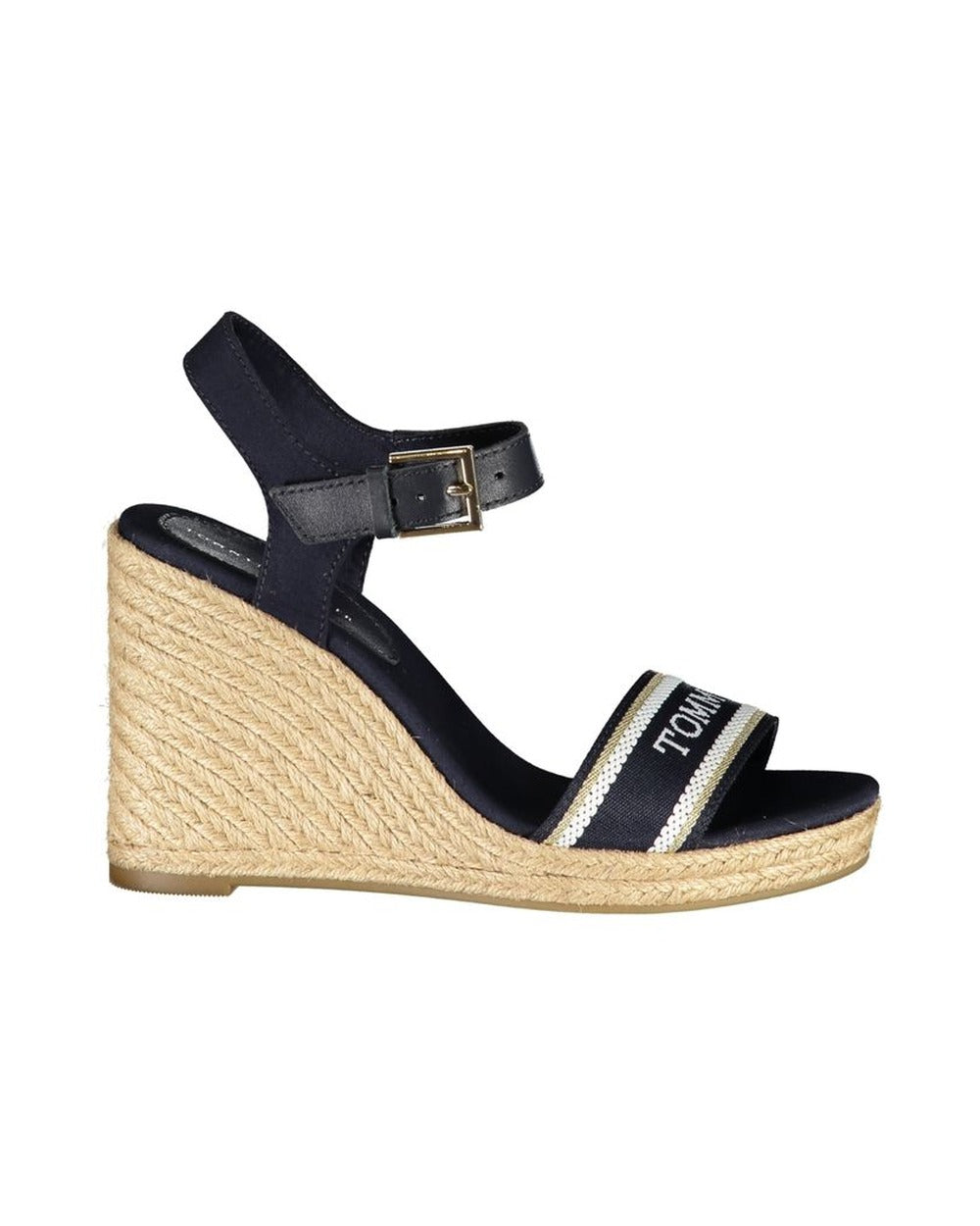 Tommy Hilfiger Blue Leather Women's Wedge Sandal