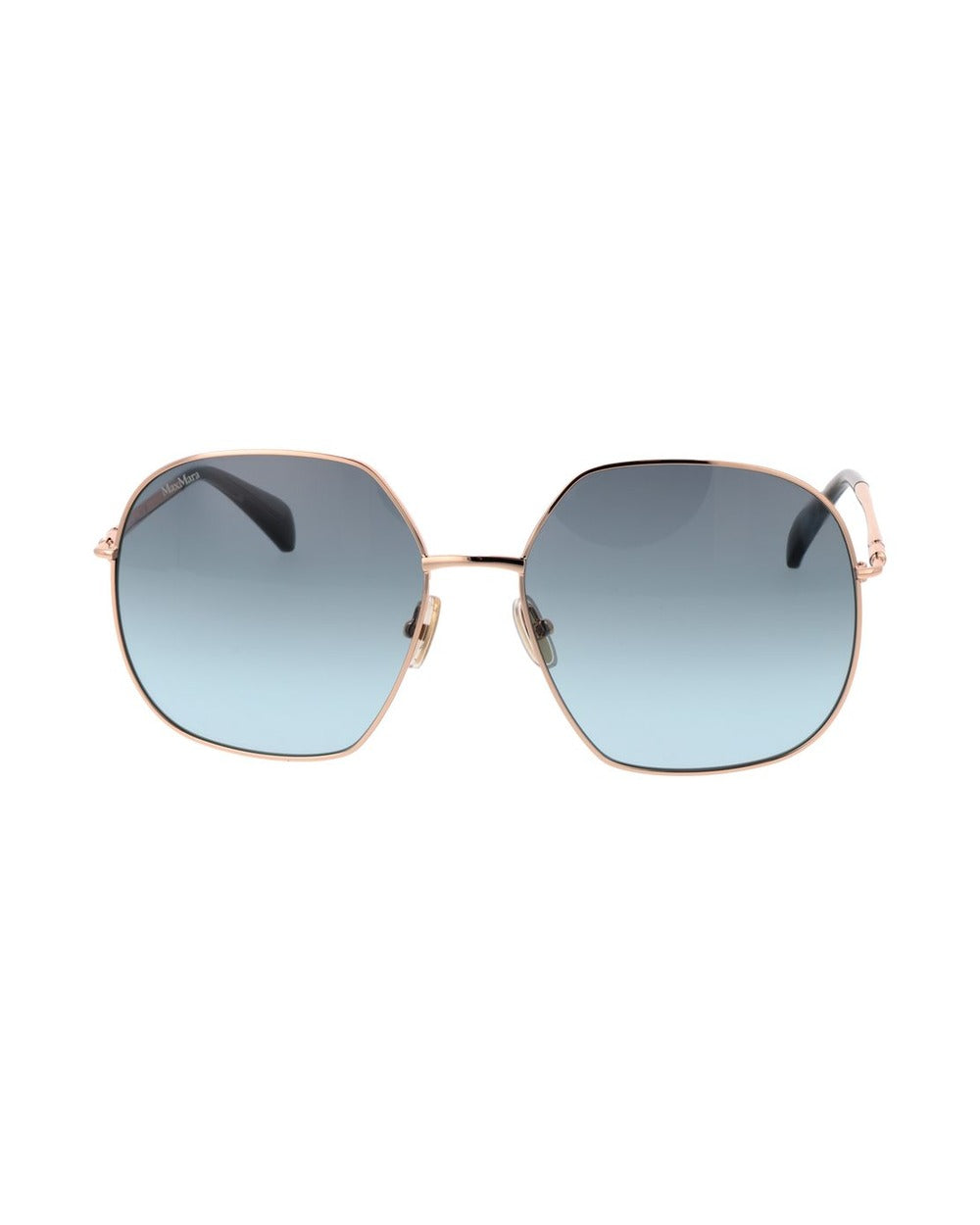 Max Mara Rose Gold Metal Sunglasses