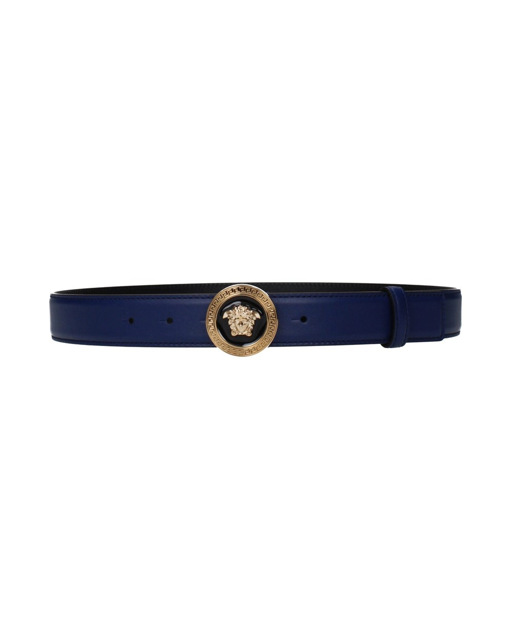 Versace Blue Leather Belt