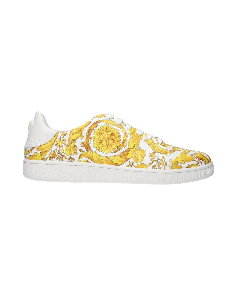 Versace White Leather Sneakers