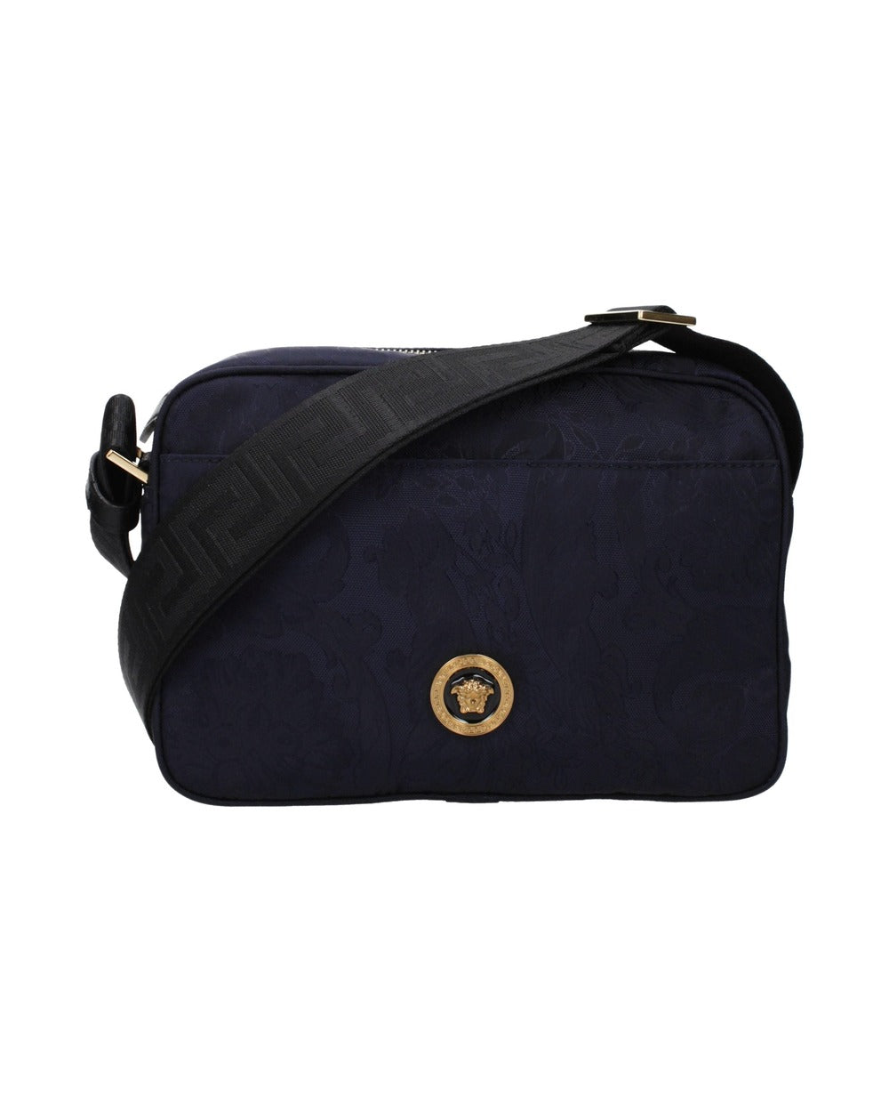 Versace Blue Fabric Crossbody Bag