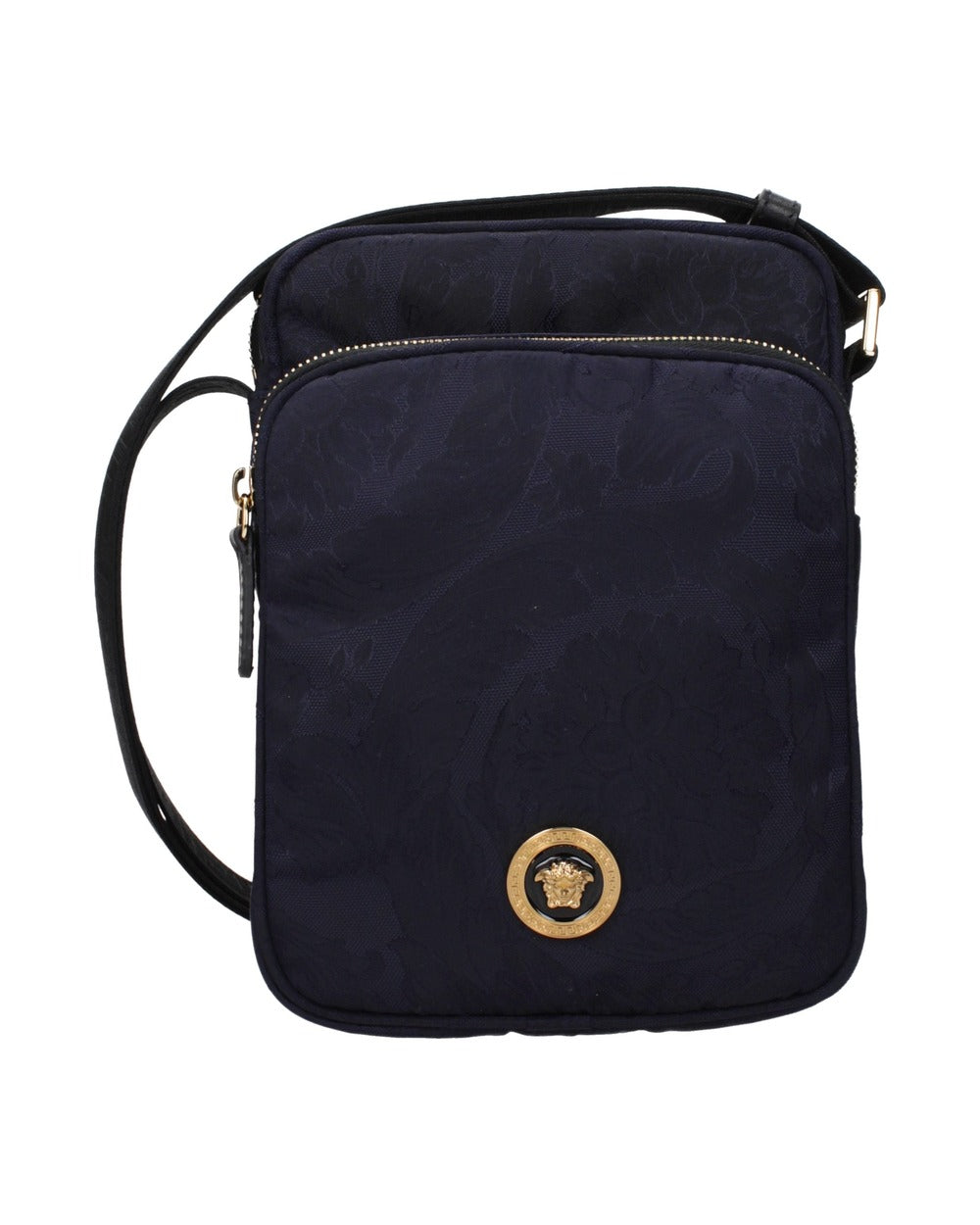 Versace Blue Fabric Crossbody Bag