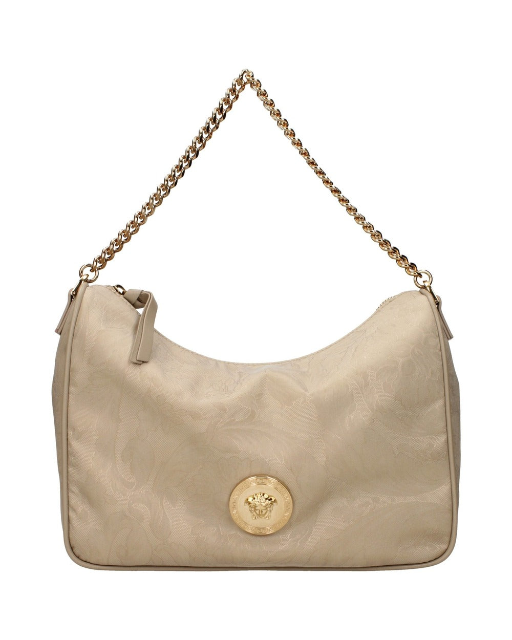 Versace Beige Fabric Handbag