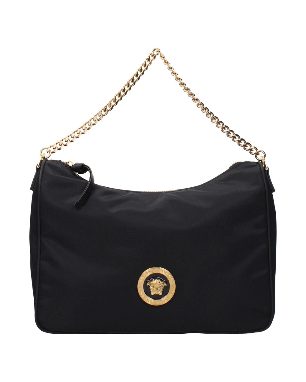 Versace Black Fabric Handbag