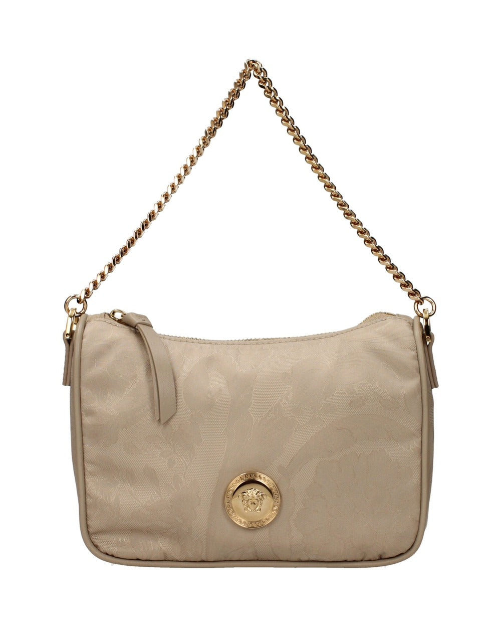 Versace Beige Fabric Handbag