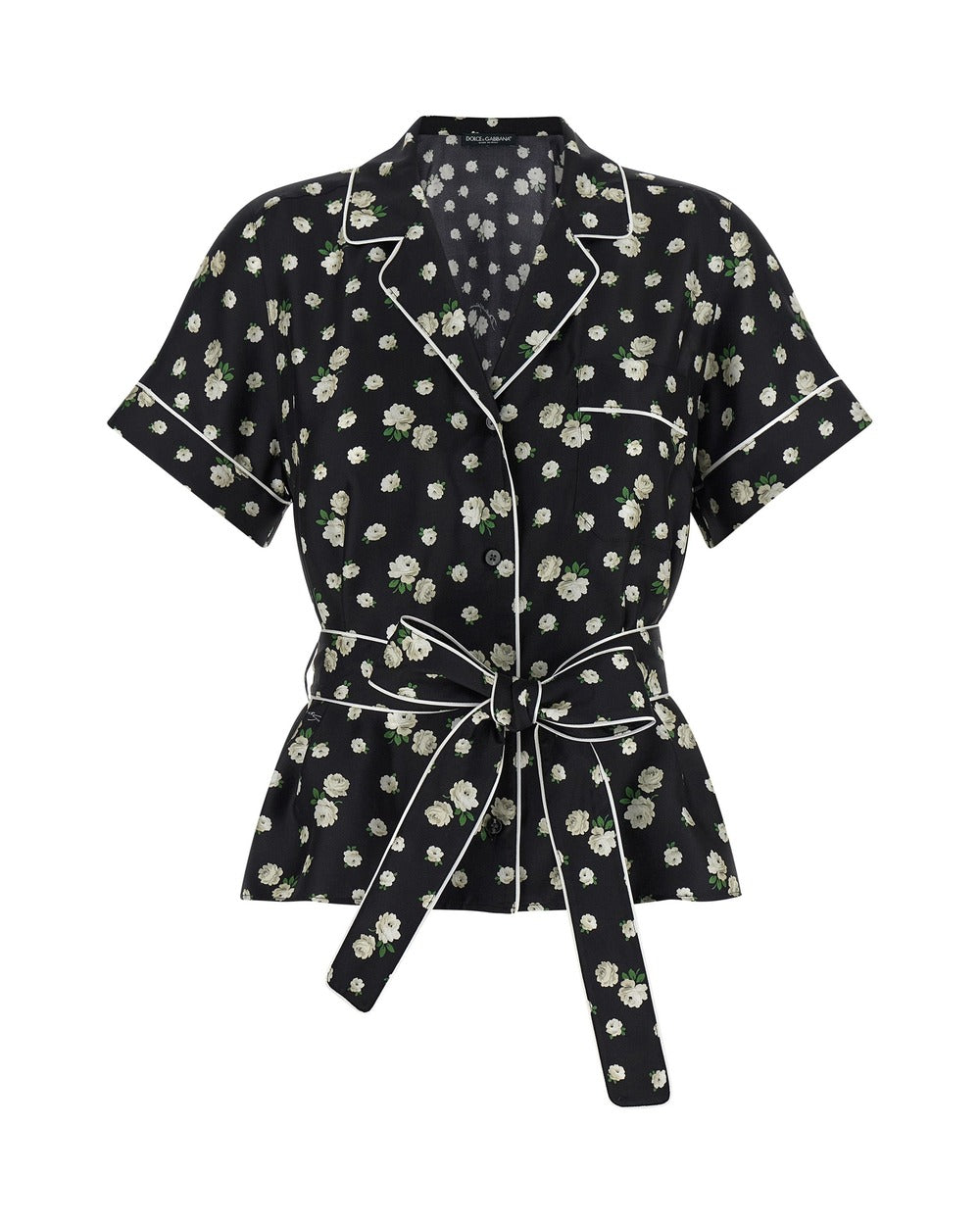 Dolce & Gabbana Black Silk Blouse