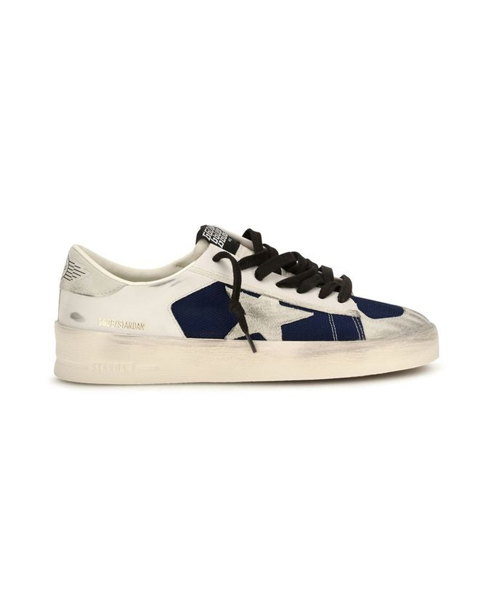 Golden Goose Gray Calf Leather Bos Taurus Low Top Sneakers