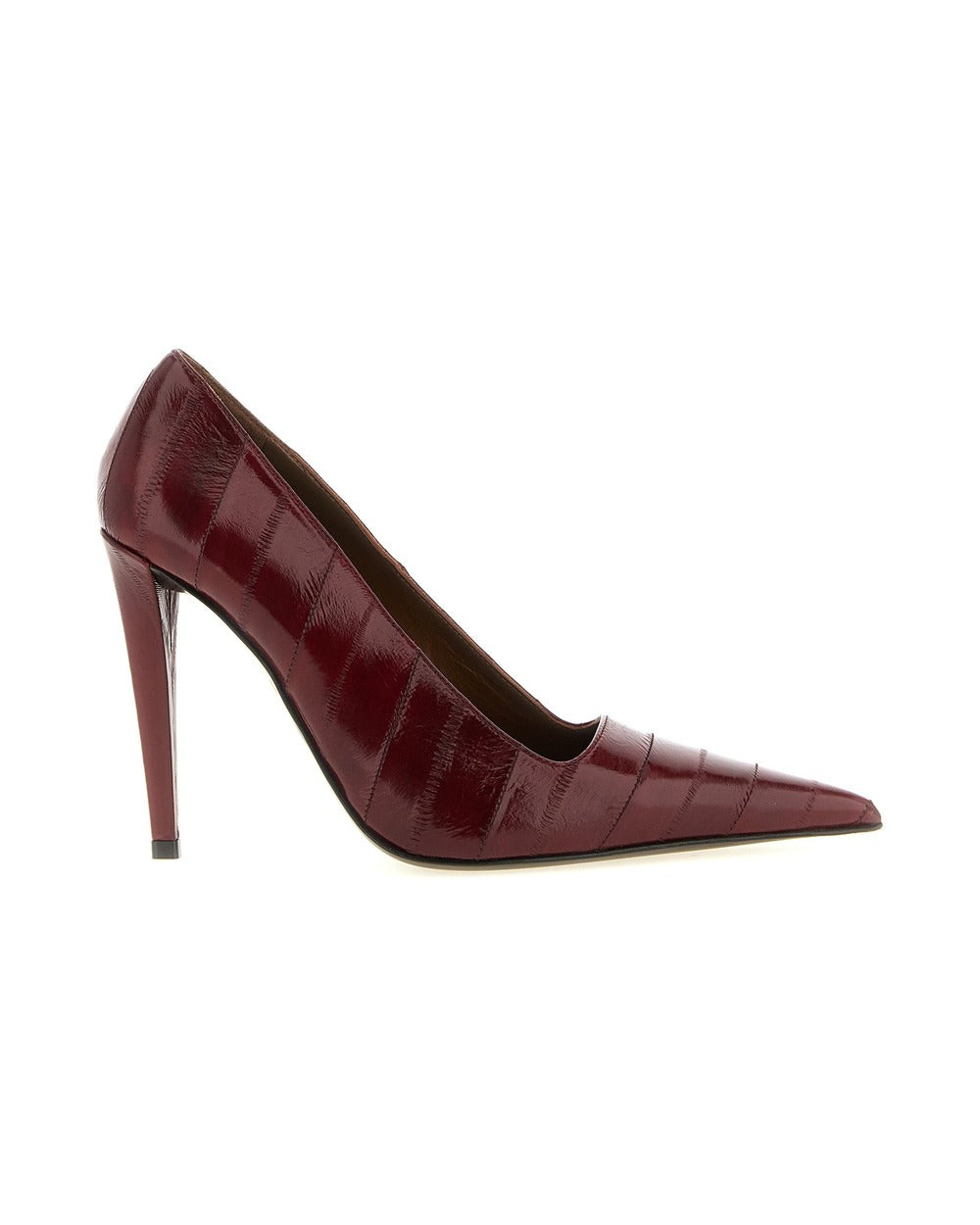 Giuseppe Zanotti Bordeaux Leather High Heel Pumps