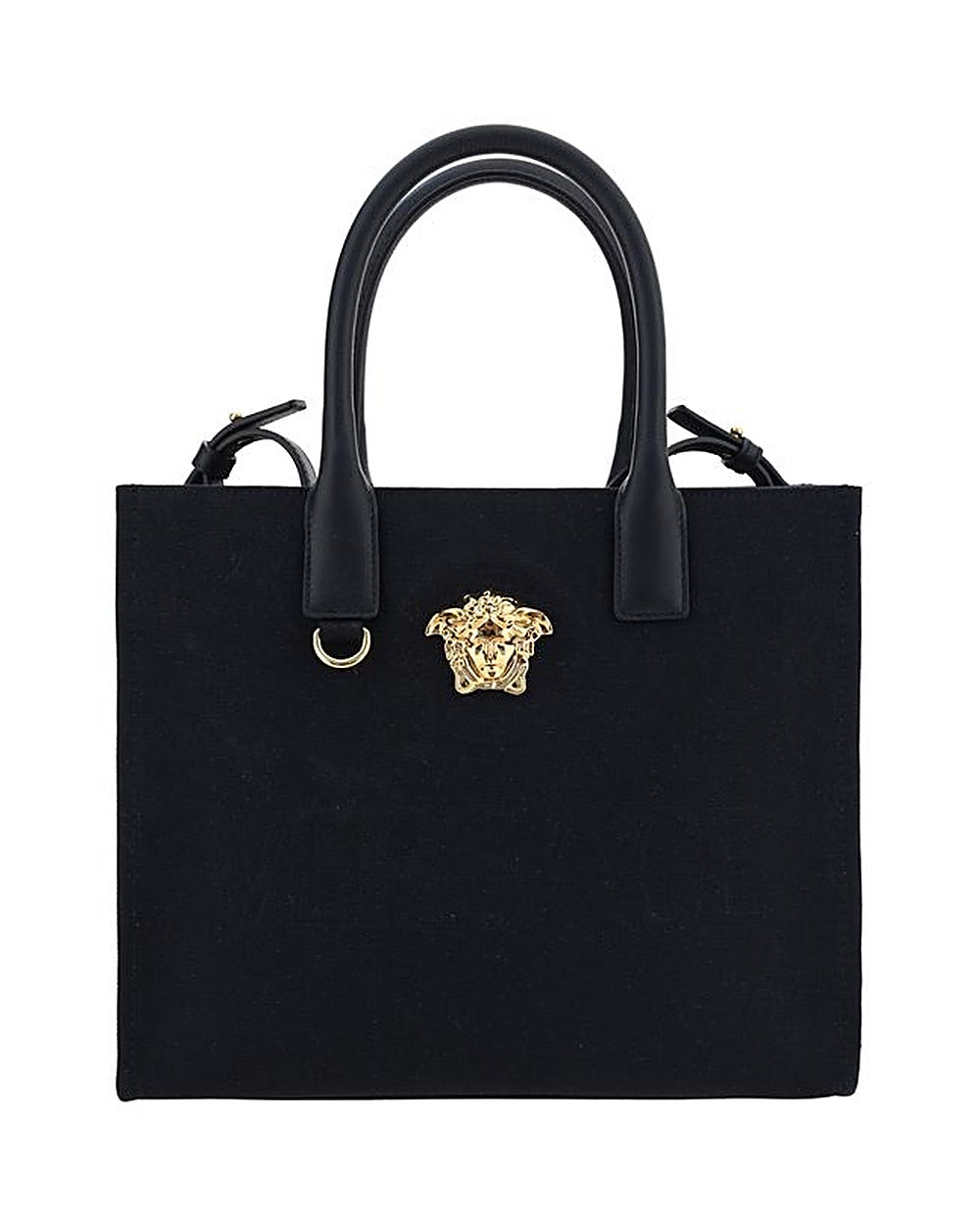 Versace Black Cotton Shoulder Bag