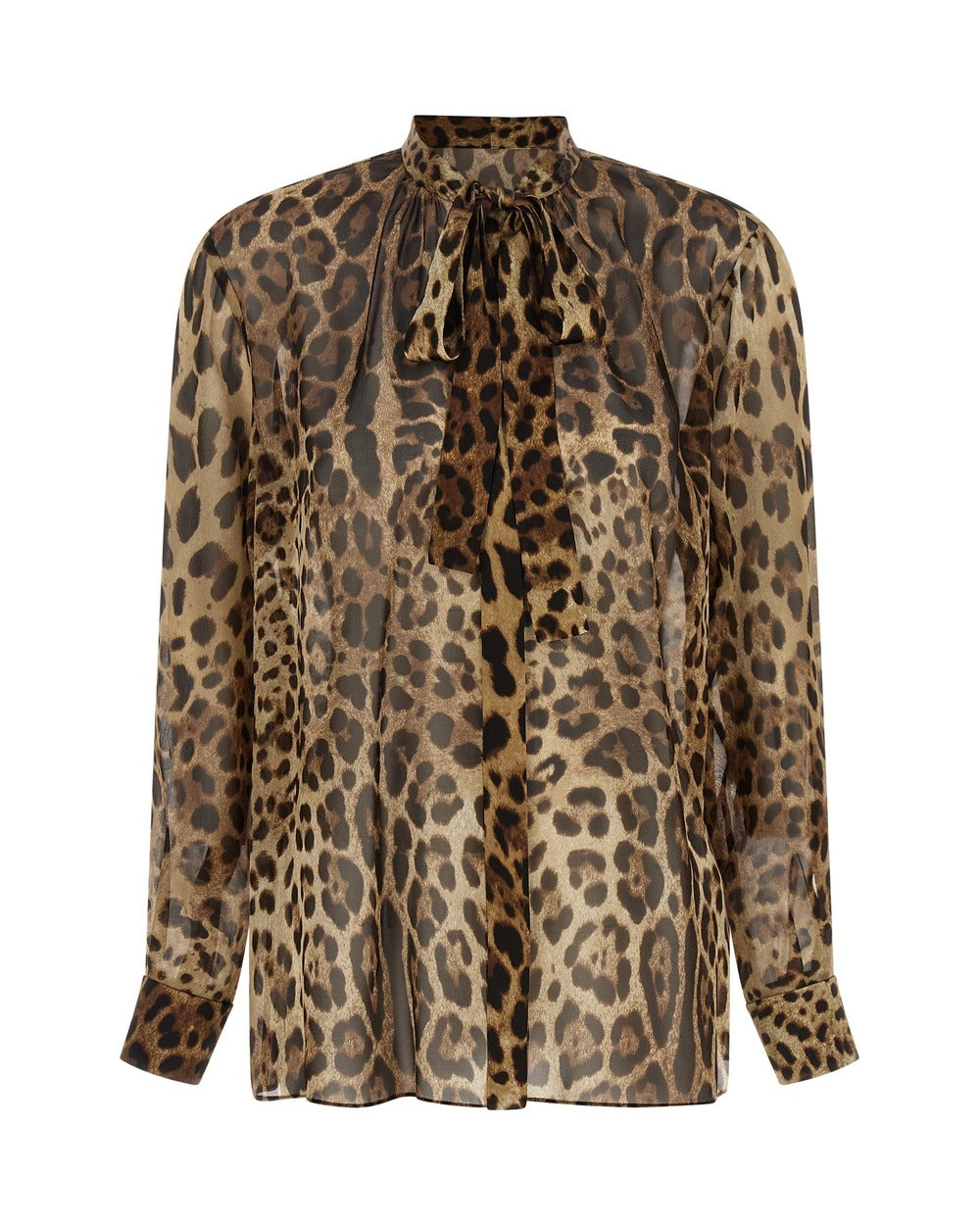Dolce & Gabbana Brown Silk Blouse